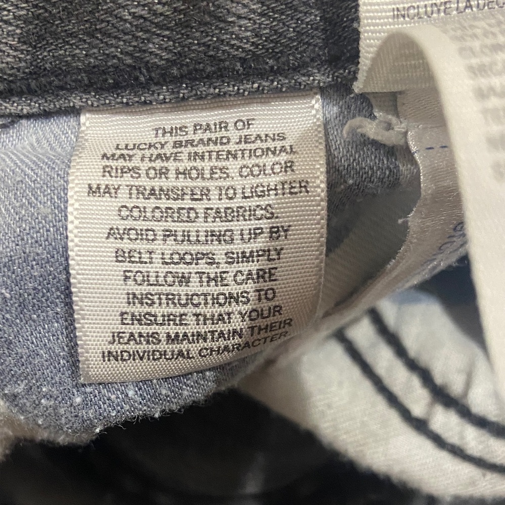 Lucky Brand Men's Straight Jeans in Washed Gray 31x32 - 410 Athletic Fit - Picture 6 of 8